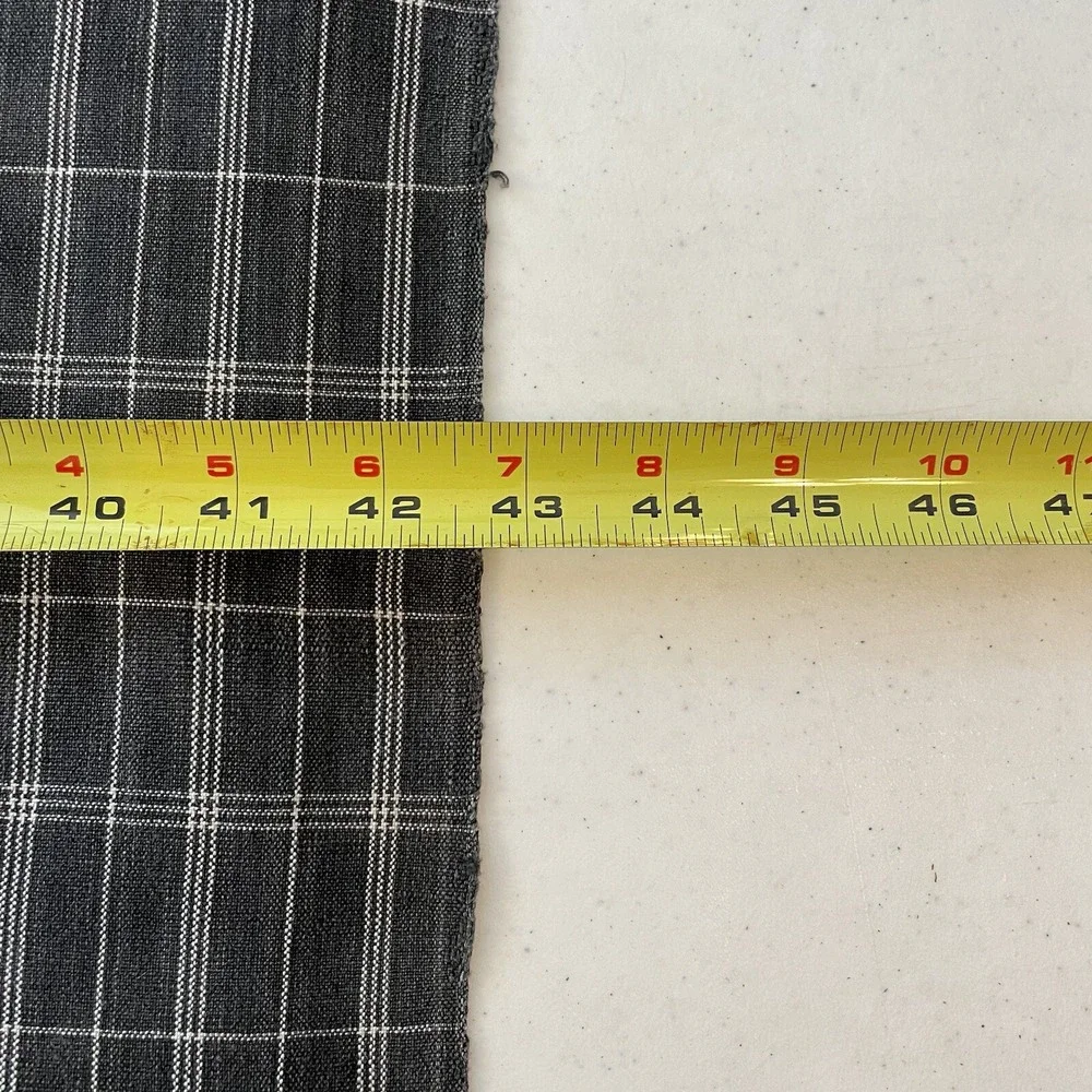 Sanders Imports 100% Cotton Material Black‎ And White Plaid With Purple And Pink